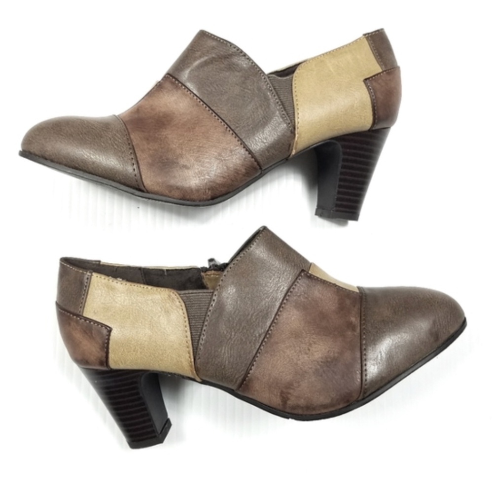 New York Transit Colorblock Patch Ankle Women Booties